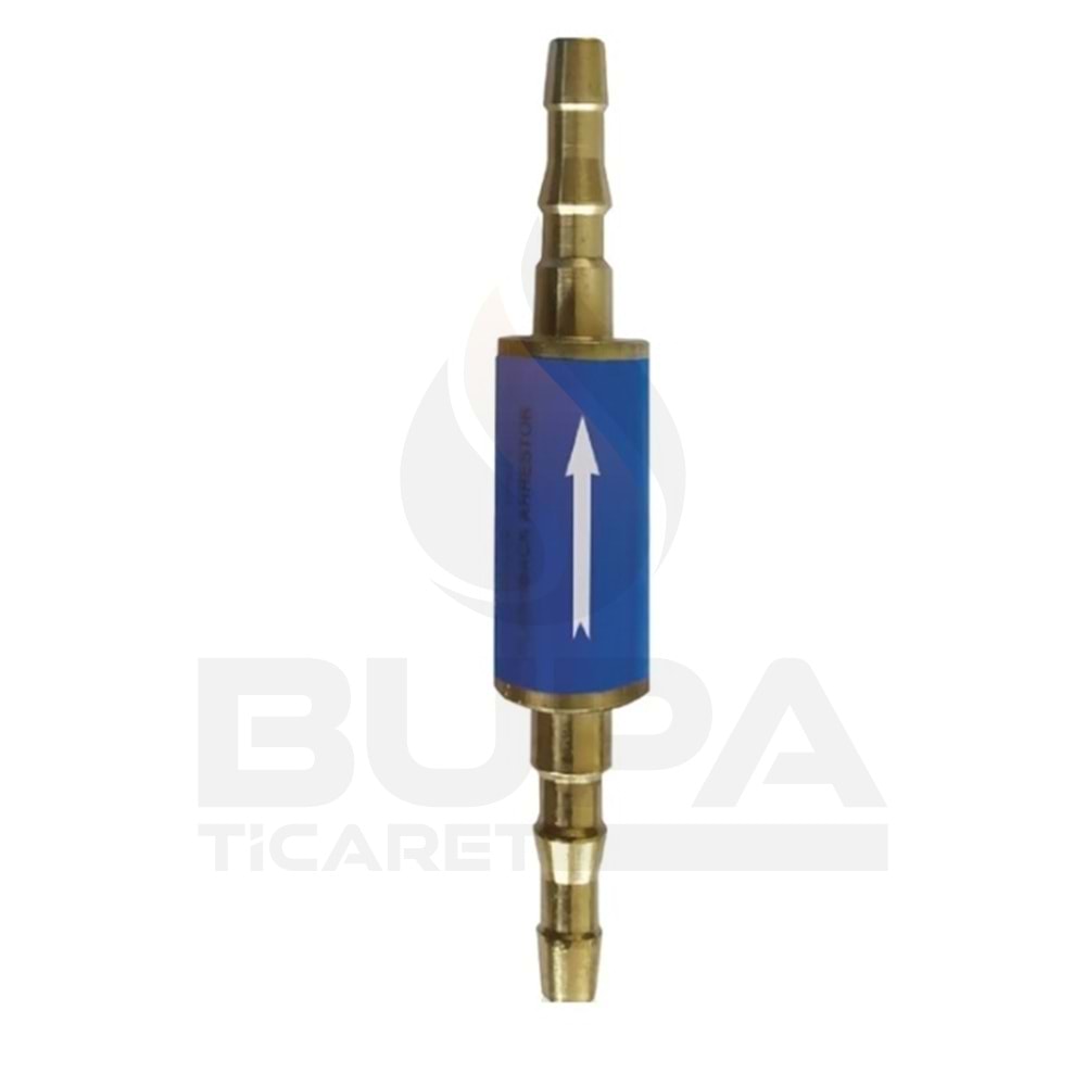 OKSİJEN ALEV GERİ TEPME EMNİYE VALFİ 6-8 MM MAVİ