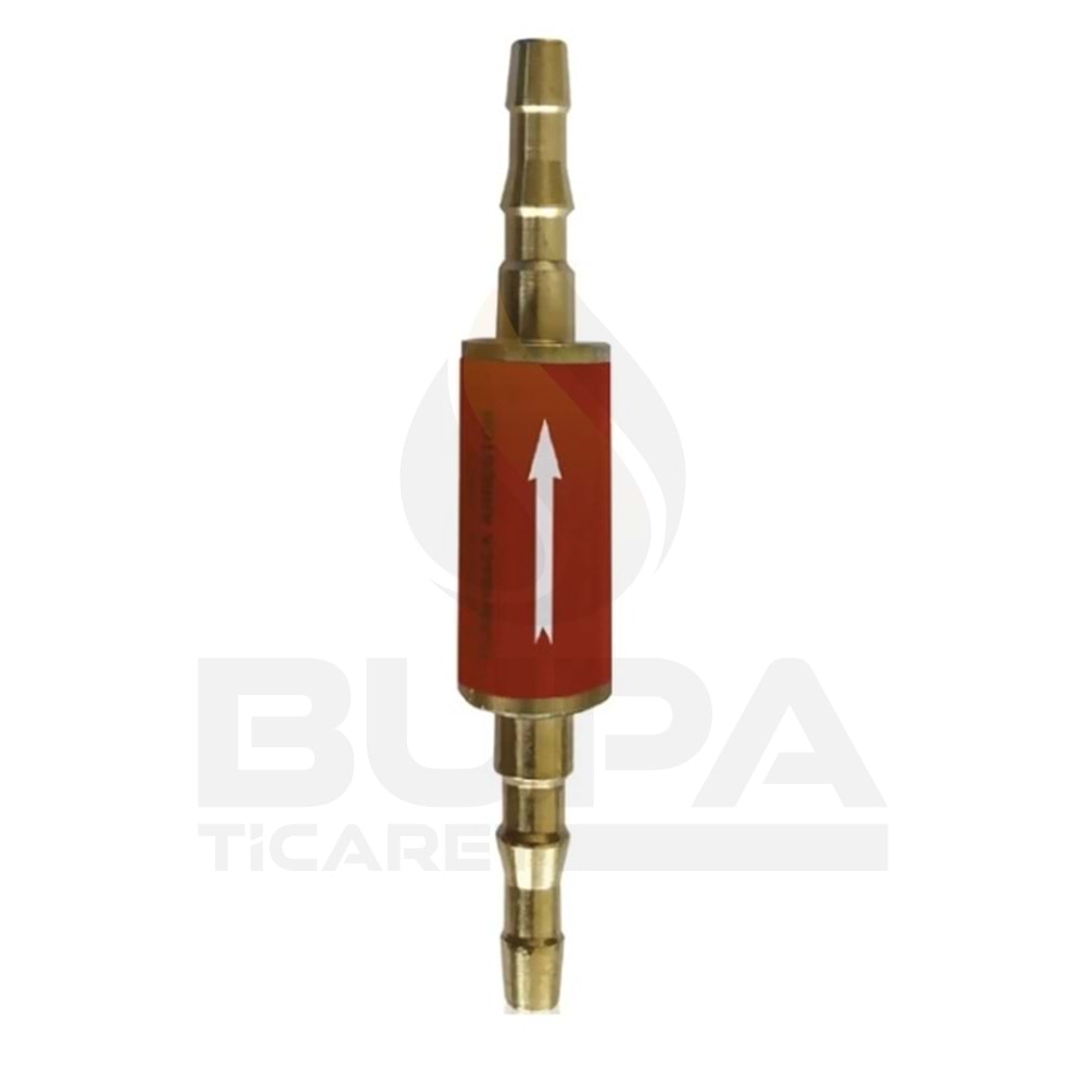 OKSİJEN ALEV GERİ TEPME EMNİYE VALFİ 6-8 MM KIRMIZI