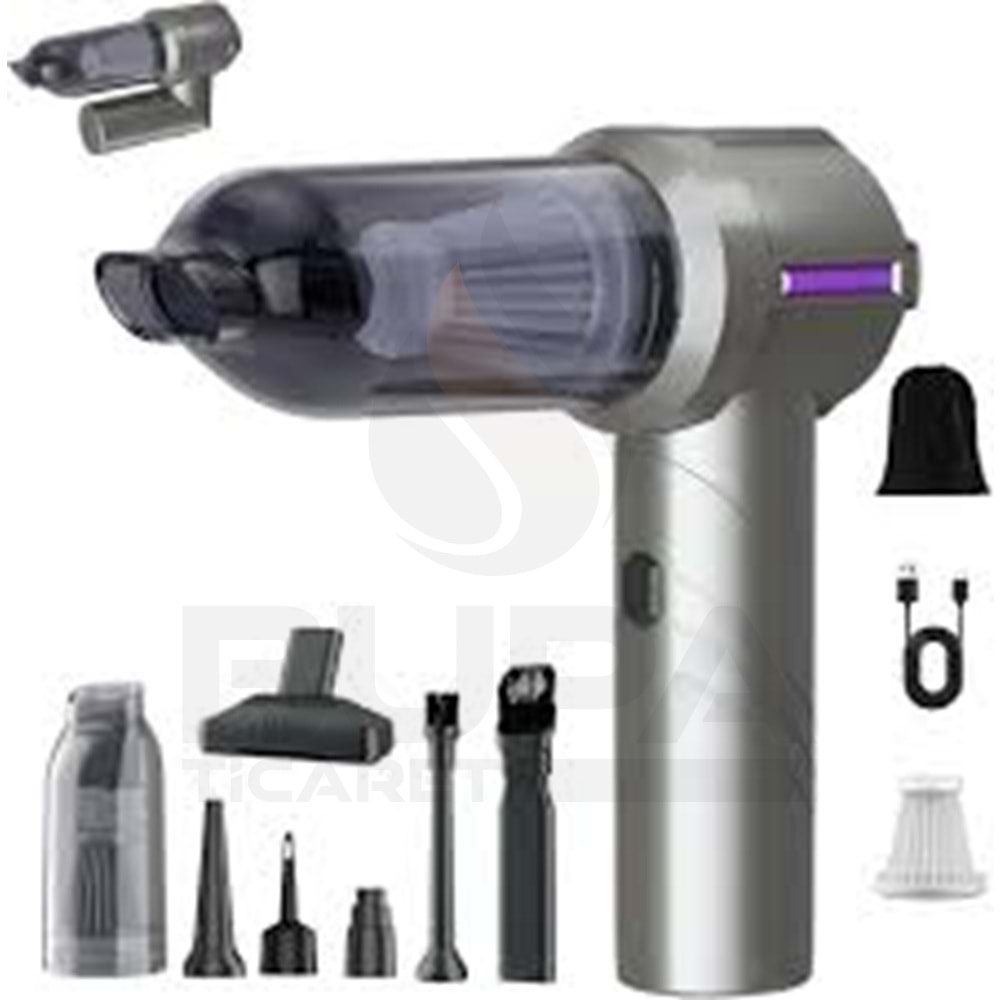 2 KADEMELİ ŞARJLI VAKUM MAKİNASI 16000 PA 100W