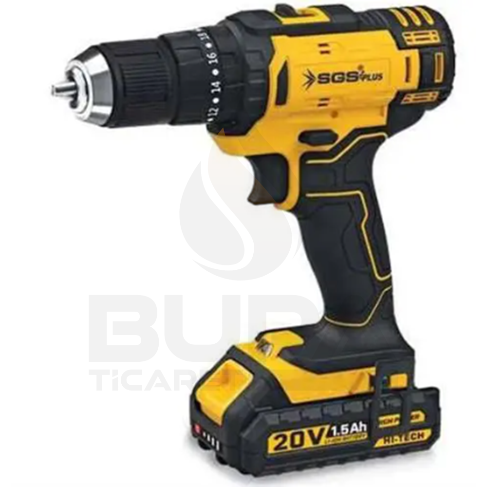 SGS DARBELİ ŞARJLI MATKAP VİDALAMA SETİ 20V