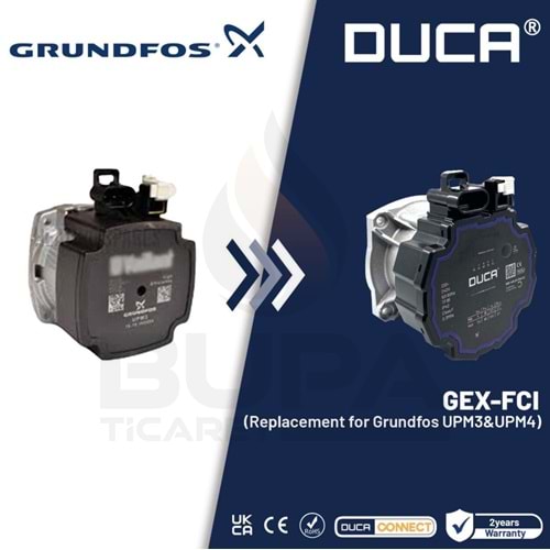 POMPA MOTOR Başlığı DUCA GEX 15-8 (15-75) FCI BAĞLANTILI