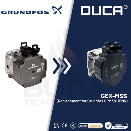 POMPA MOTOR Başlığı DUCA GEX 15-8 (15-75) MSS BAĞLANTILI 190.051.118