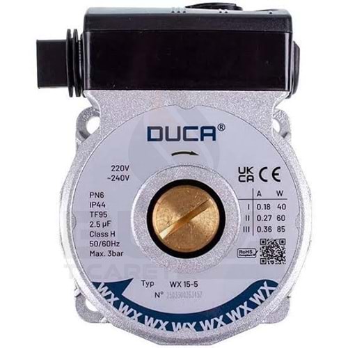 POMPA MOTOR başlığı DUCA W TİP 15/7 118W