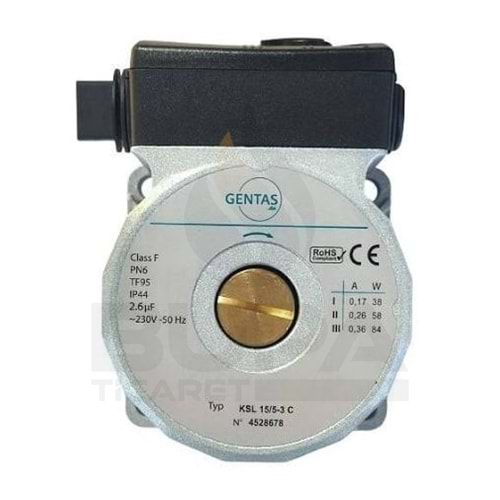 POMPA MOTOR başlığı GENTAŞ 12-5 W TİP TSL TERS YÖN