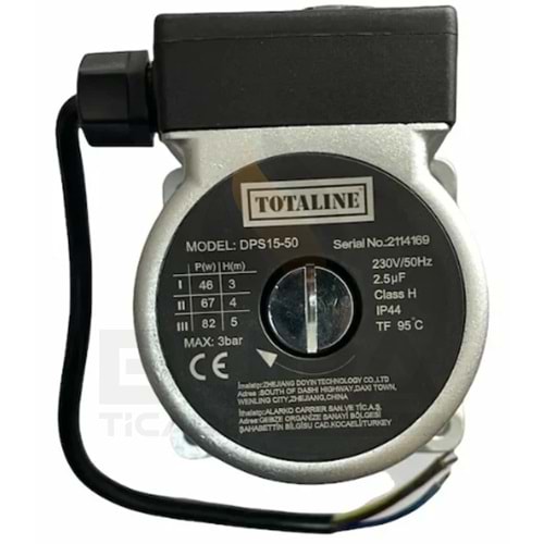 POMPA MOTOR başlığı TOTALINE 15/5 G TİP