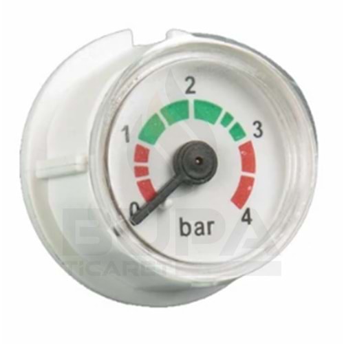 MANOMETRE ÇAP 27 ARKADAN DİŞLİ 1/8 BOSCH BUDERUS BEYAZ