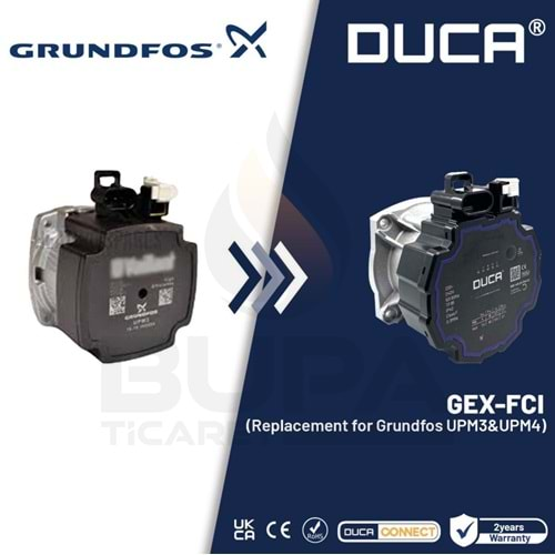 POMPA MOTOR Başlığı DUCA GEX 15-8 (15-75) FCI BAĞLANTILI