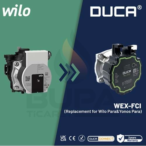 POMPA MOTOR Başlığı DUCA WEX 15-8 FCI BAĞLANTILI